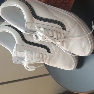 Van's Leather sz 12 WHT/BLK